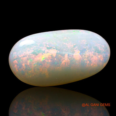 4.00 Cts Unheated Australian Fire Opal Loose Gemstone Oval Cabochon Natural 16x8x5 mm AE-124