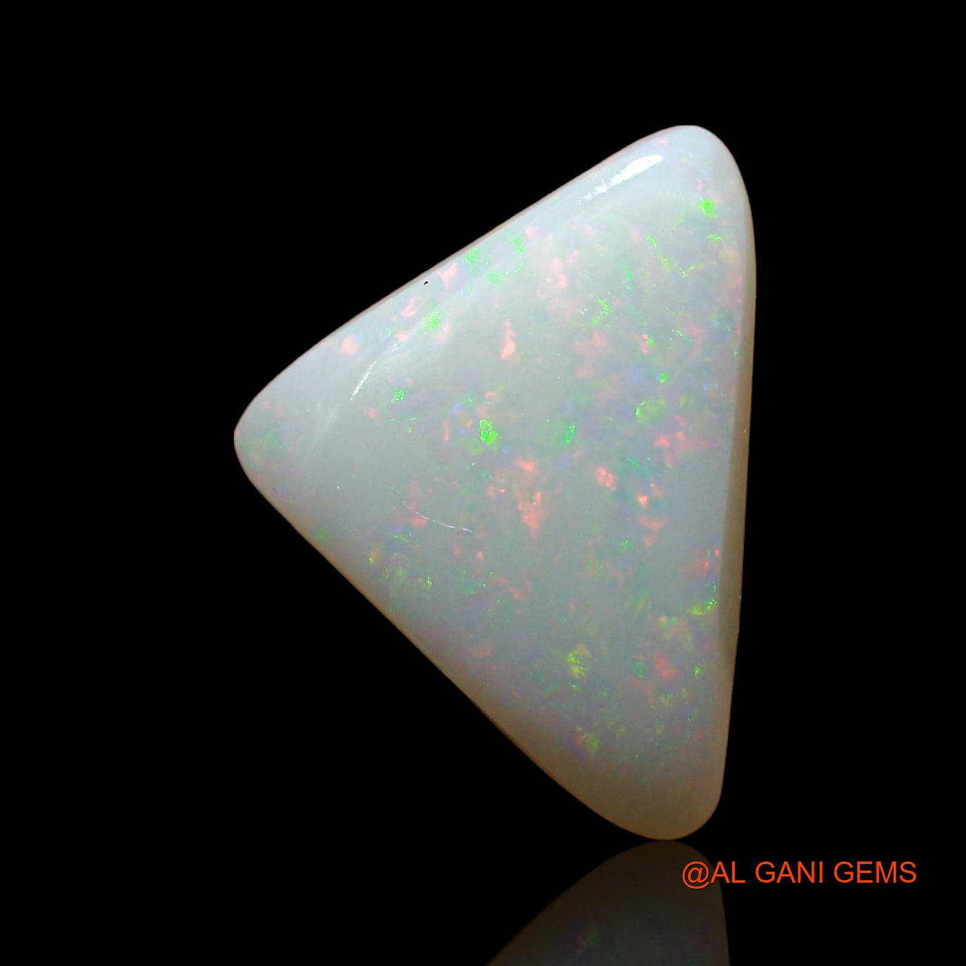 4.00 Cts Natural Australian Fire Opal Loose Gemstone Trillion Cabochon 12x11x4 mm AE-125