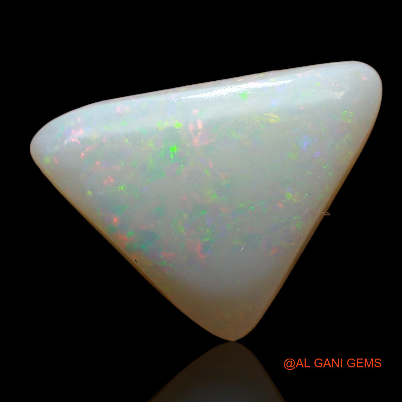 4.00 Cts Natural Australian Fire Opal Loose Gemstone Trillion Cabochon 12x11x4 mm AE-125