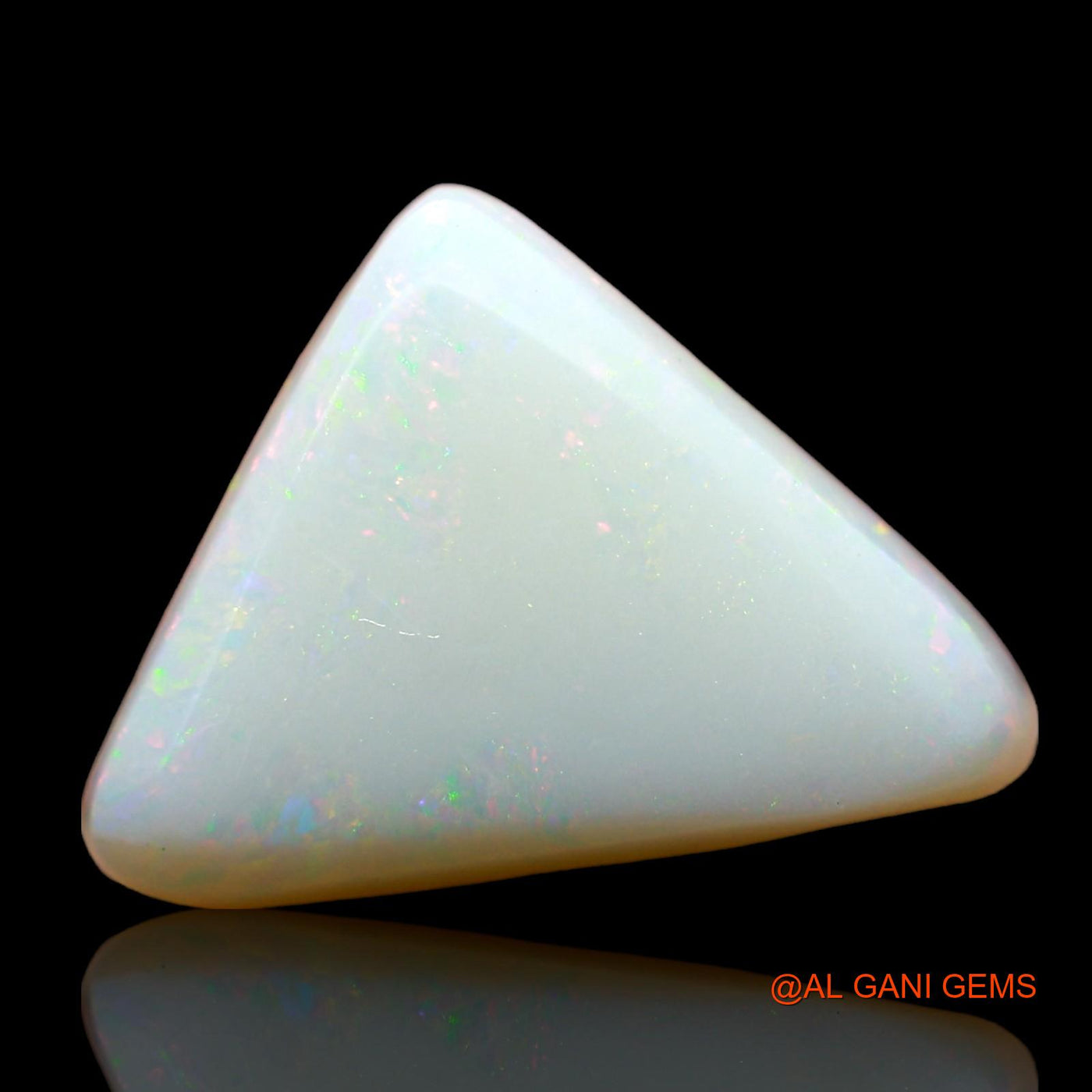 4.00 Cts Natural Australian Fire Opal Loose Gemstone Trillion Cabochon 12x11x4 mm AE-125