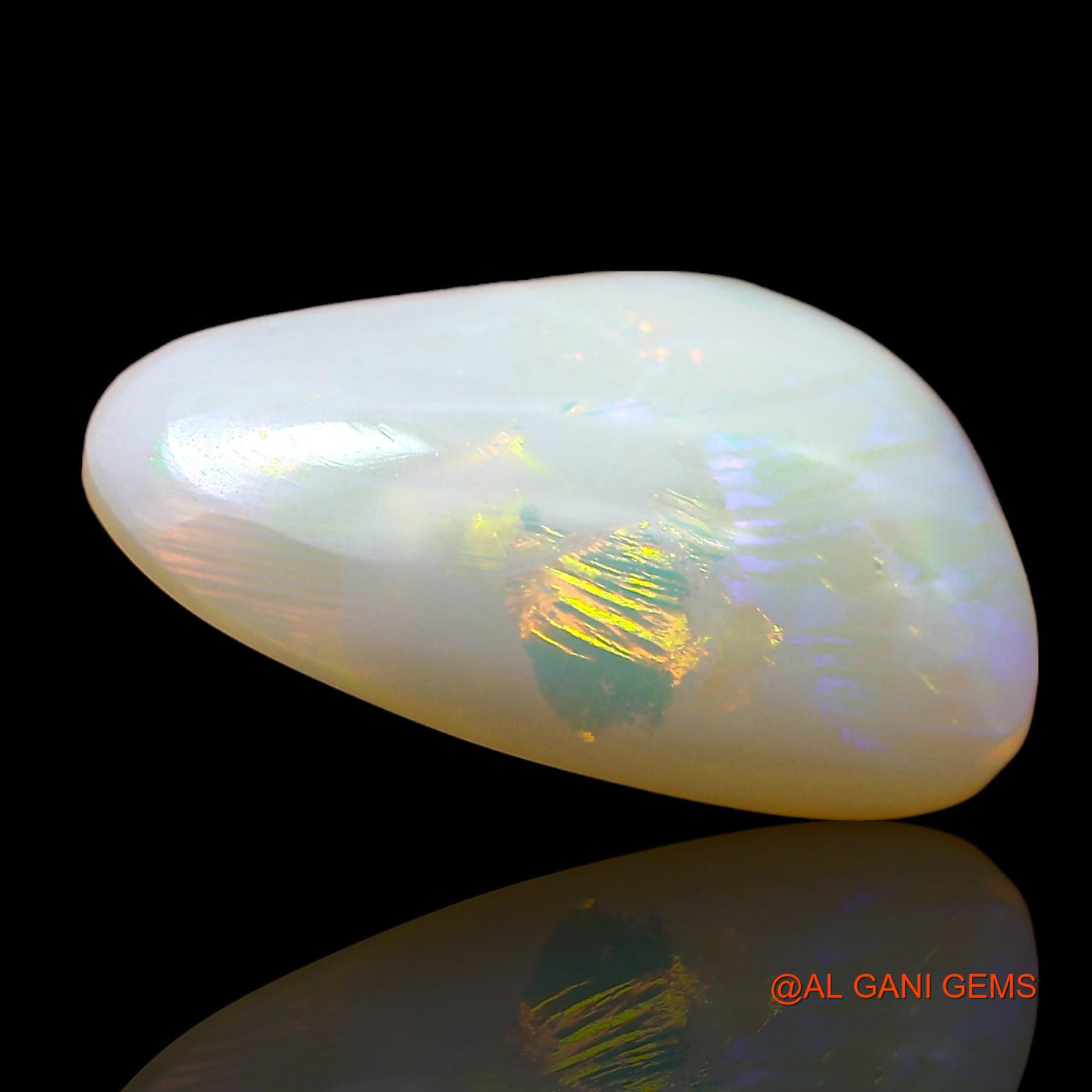 3.00 Cts Natural Australian Fire Opal Loose Gemstone Fancy Cabochon 15x9x4 mm AE-126