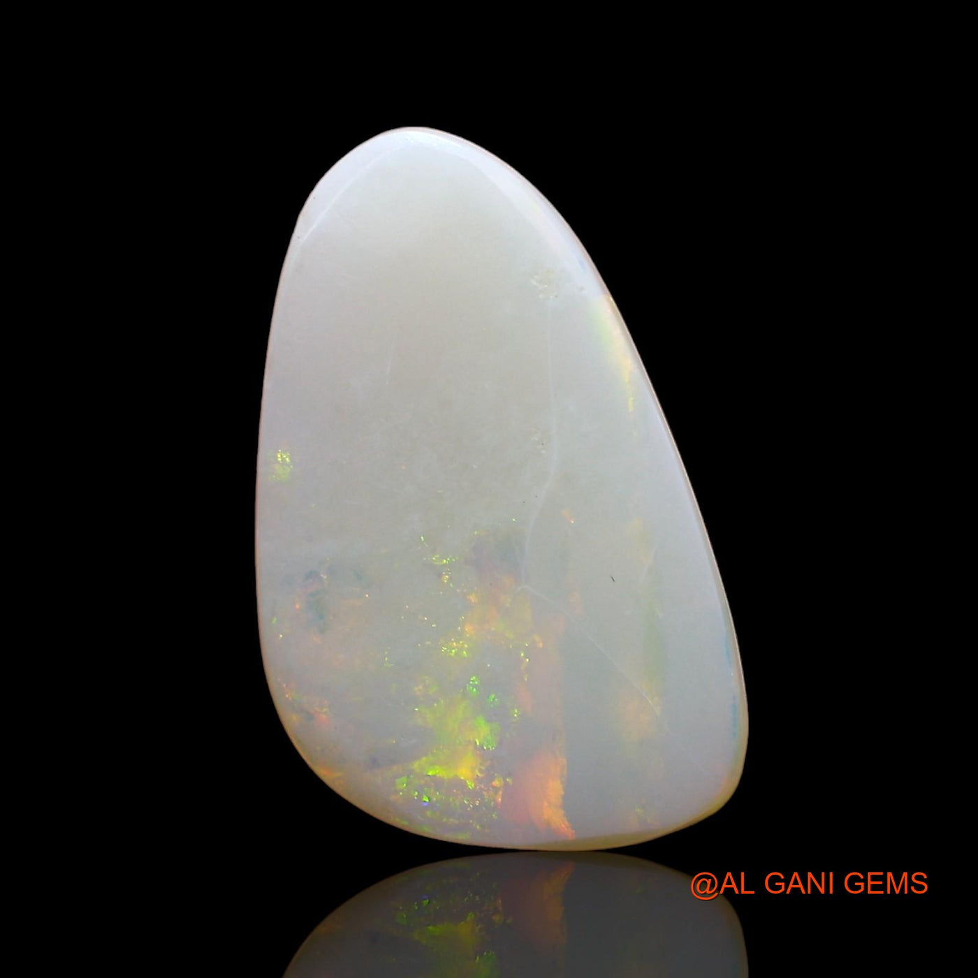 3.00 Cts Natural Australian Fire Opal Loose Gemstone Fancy Cabochon 15x9x4 mm AE-126