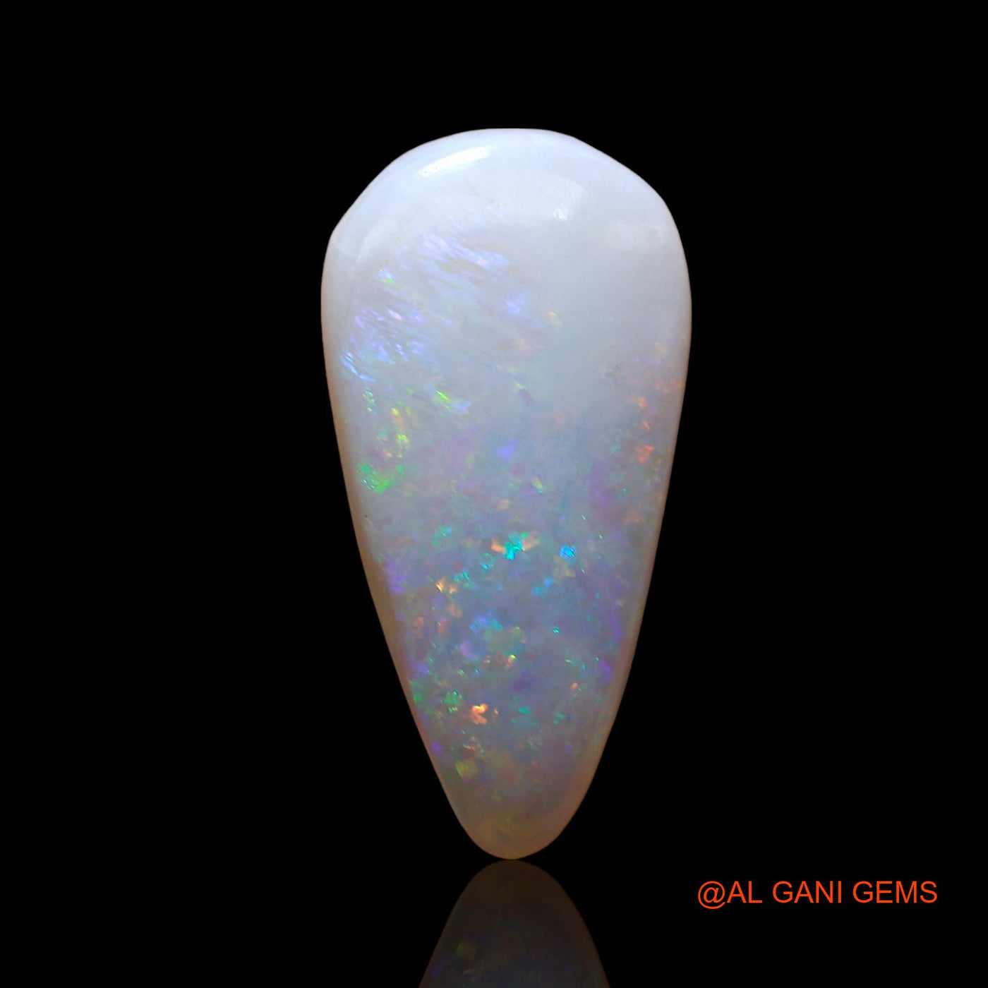 2.00 Cts Natural Australian Fire Opal Loose Gemstone Pear Cabochon 16x8x3 mm AE-127