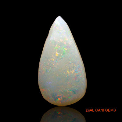 3.00 Cts Natural Australian Fire Opal Loose Gemstone Pear Cabochon 16x8x3 mm AE-129