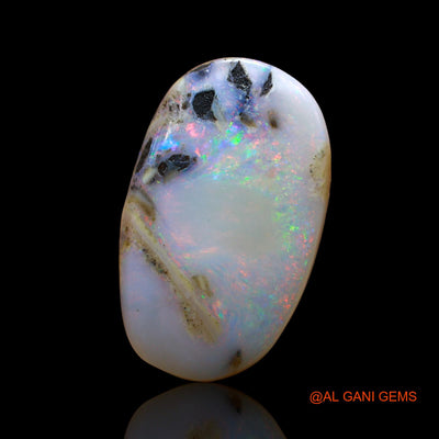 Natural Fire Opal Gemstone 14.00 Cts Loose Oval Cabochon From Australia 22x13x6 mm AE-12