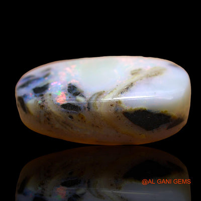 Natural Fire Opal Gemstone 14.00 Cts Loose Oval Cabochon From Australia 22x13x6 mm AE-12