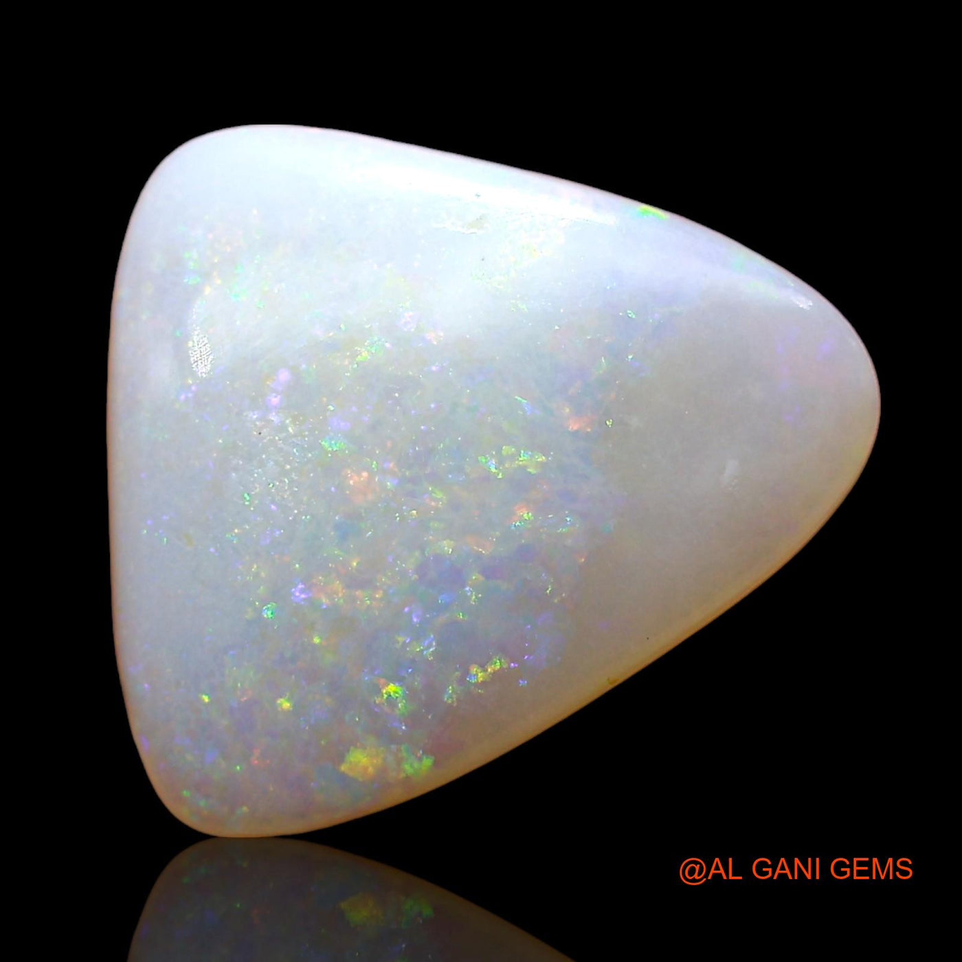 3.00 Cts Natural Australian Fire Opal Trillion Cabochon Loose Gemstone For Jewelry 13x11x3 mm AE-130