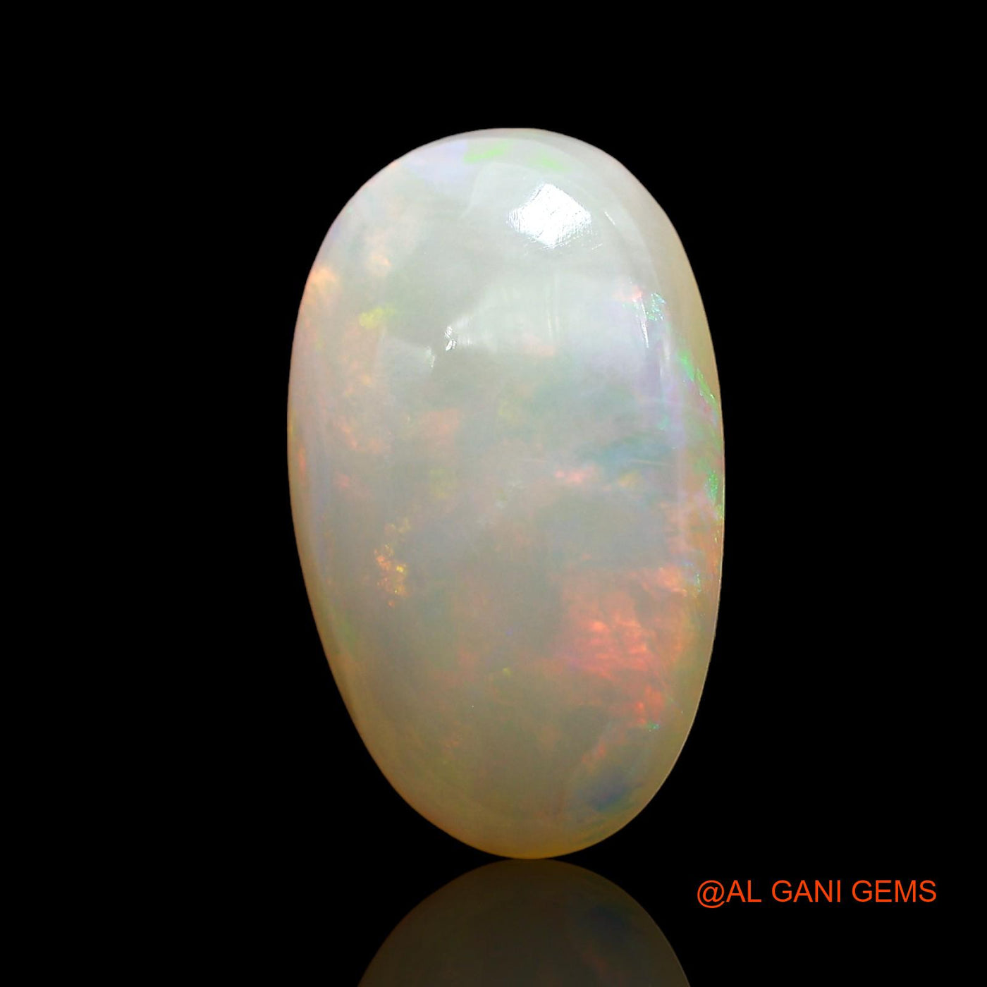 4.00 Cts Unheated Australian Fire Opal Loose Gemstone Oval Cabochon Natural 15x9x4 mm AE-132