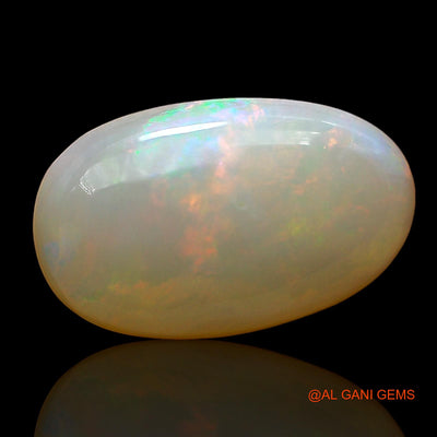 4.00 Cts Unheated Australian Fire Opal Loose Gemstone Oval Cabochon Natural 15x9x4 mm AE-132