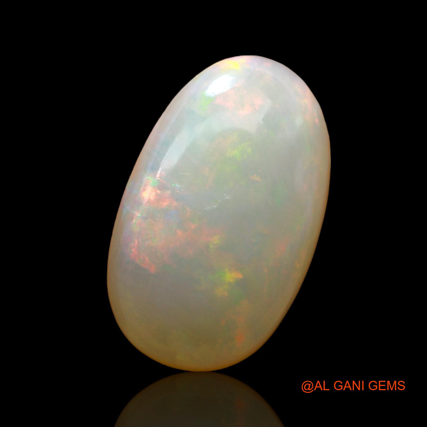 4.00 Cts Unheated Australian Fire Opal Loose Gemstone Oval Cabochon Natural 15x9x4 mm AE-132