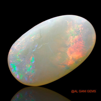 4.00 Cts Unheated Australian Fire Opal Loose Gemstone Oval Cabochon Natural 15x9x4 mm AE-132