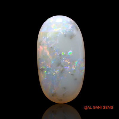 Natural Untreated Fire Opal Loose Gemstone Oval Cabochon From Australia 3.00 Cts 16x8x4 mm AE-133