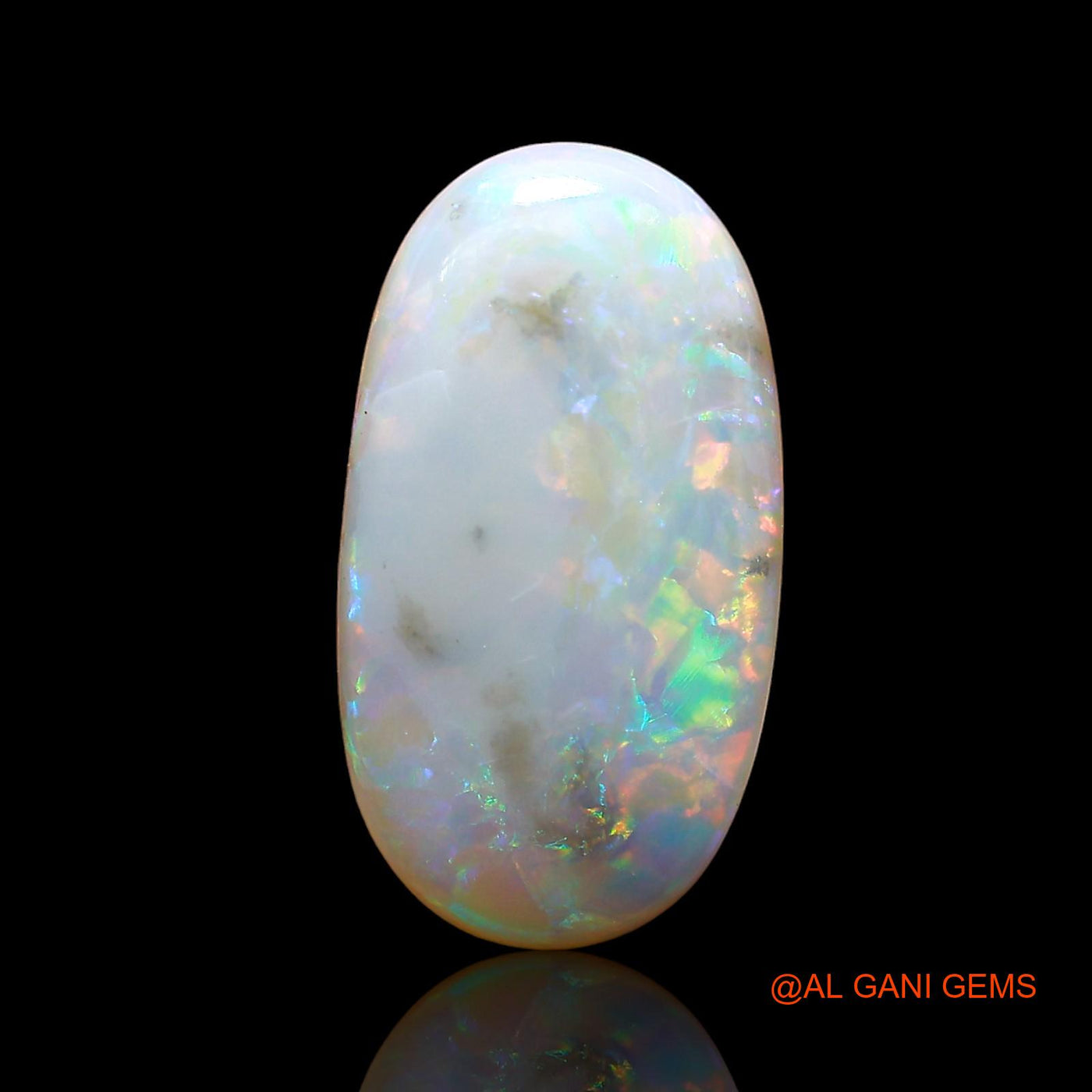 Natural Untreated Fire Opal Loose Gemstone Oval Cabochon From Australia 3.00 Cts 16x8x4 mm AE-133