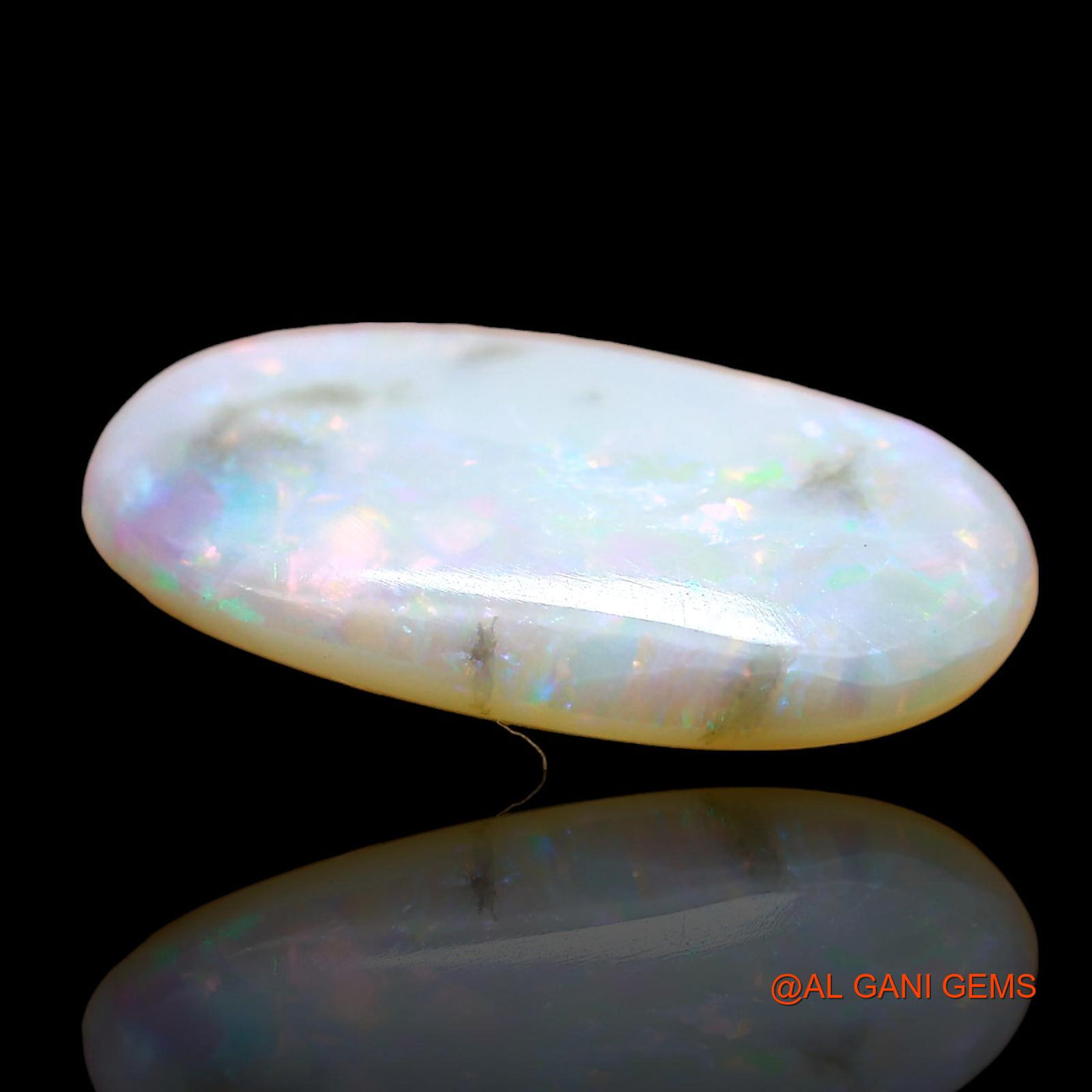Natural Untreated Fire Opal Loose Gemstone Oval Cabochon From Australia 3.00 Cts 16x8x4 mm AE-133