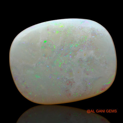 Natural Untreated Fire Opal Loose Gemstone Oval Cabochon From Australia 3.00 Cts 14x11x2 mm AE-134