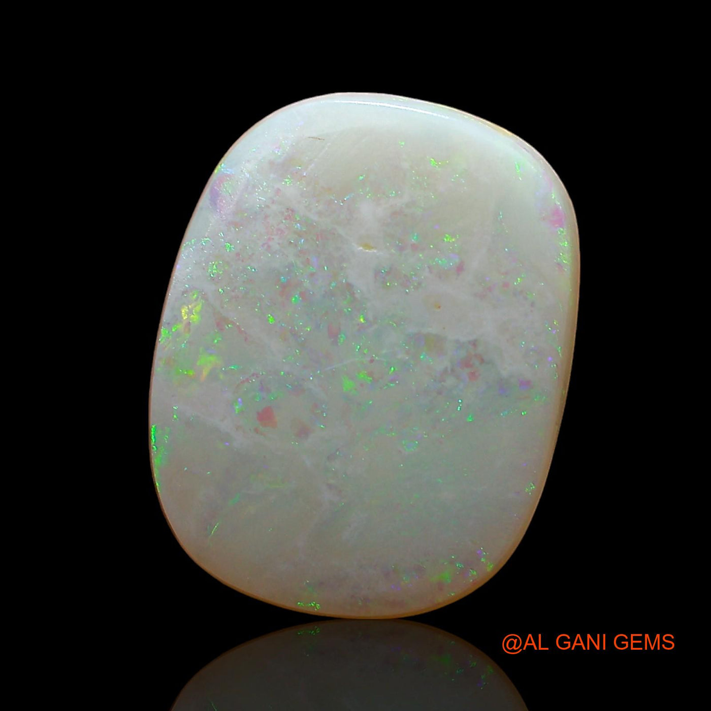 Natural Untreated Fire Opal Loose Gemstone Oval Cabochon From Australia 3.00 Cts 14x11x2 mm AE-134