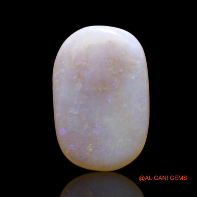 Natural Fire Opal Gemstone 2.00 Cts Loose Oval Cabochon From Australia 15x10x2 mm AE-136