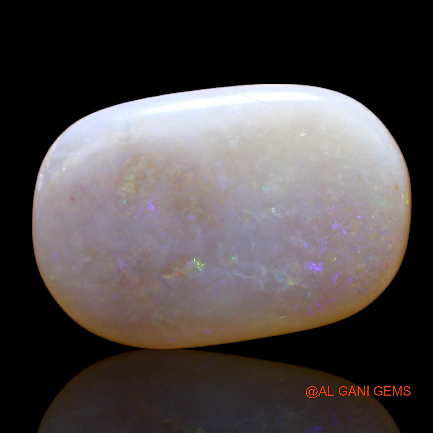 Natural Fire Opal Gemstone 2.00 Cts Loose Oval Cabochon From Australia 15x10x2 mm AE-136