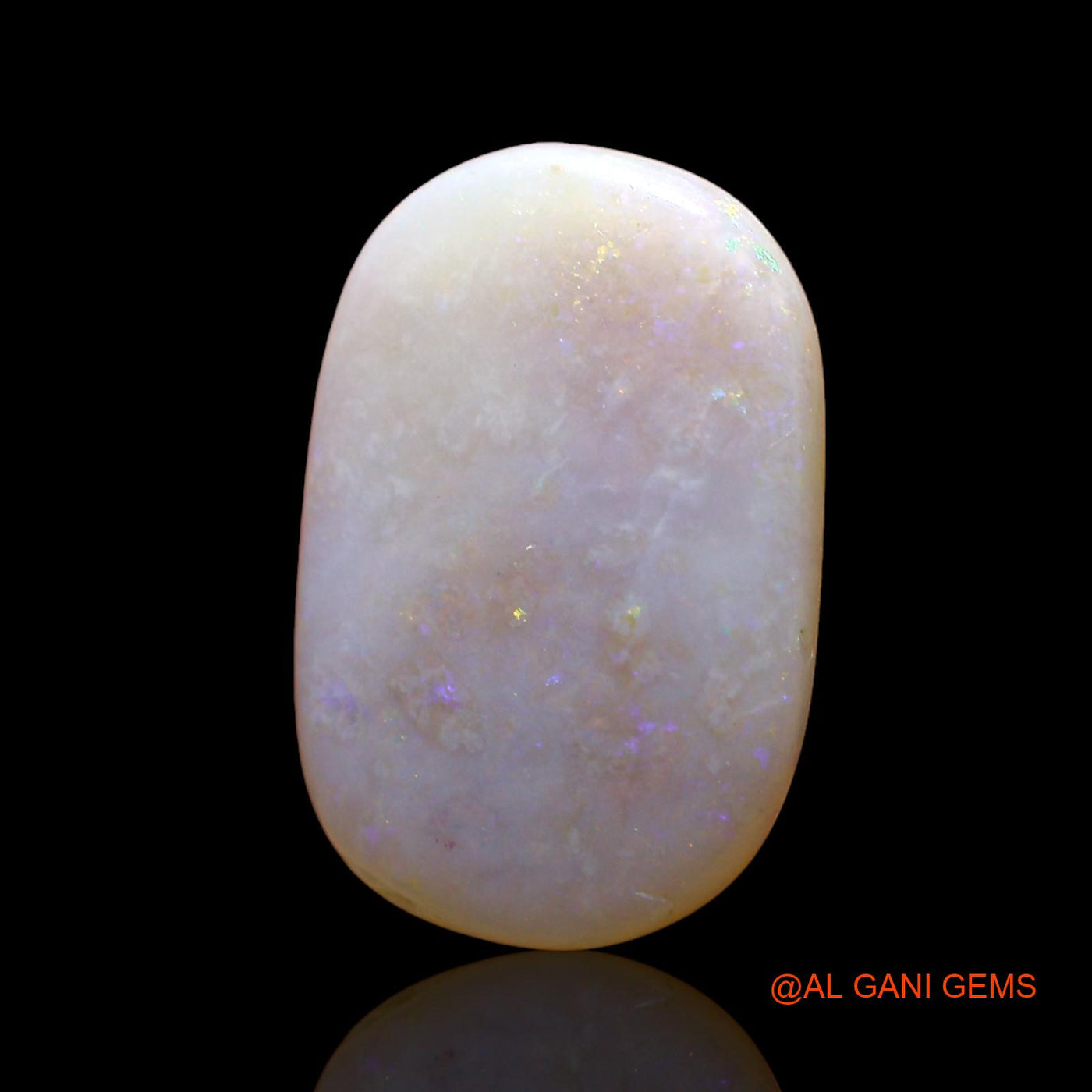 Natural Fire Opal Gemstone 2.00 Cts Loose Oval Cabochon From Australia 15x10x2 mm AE-136