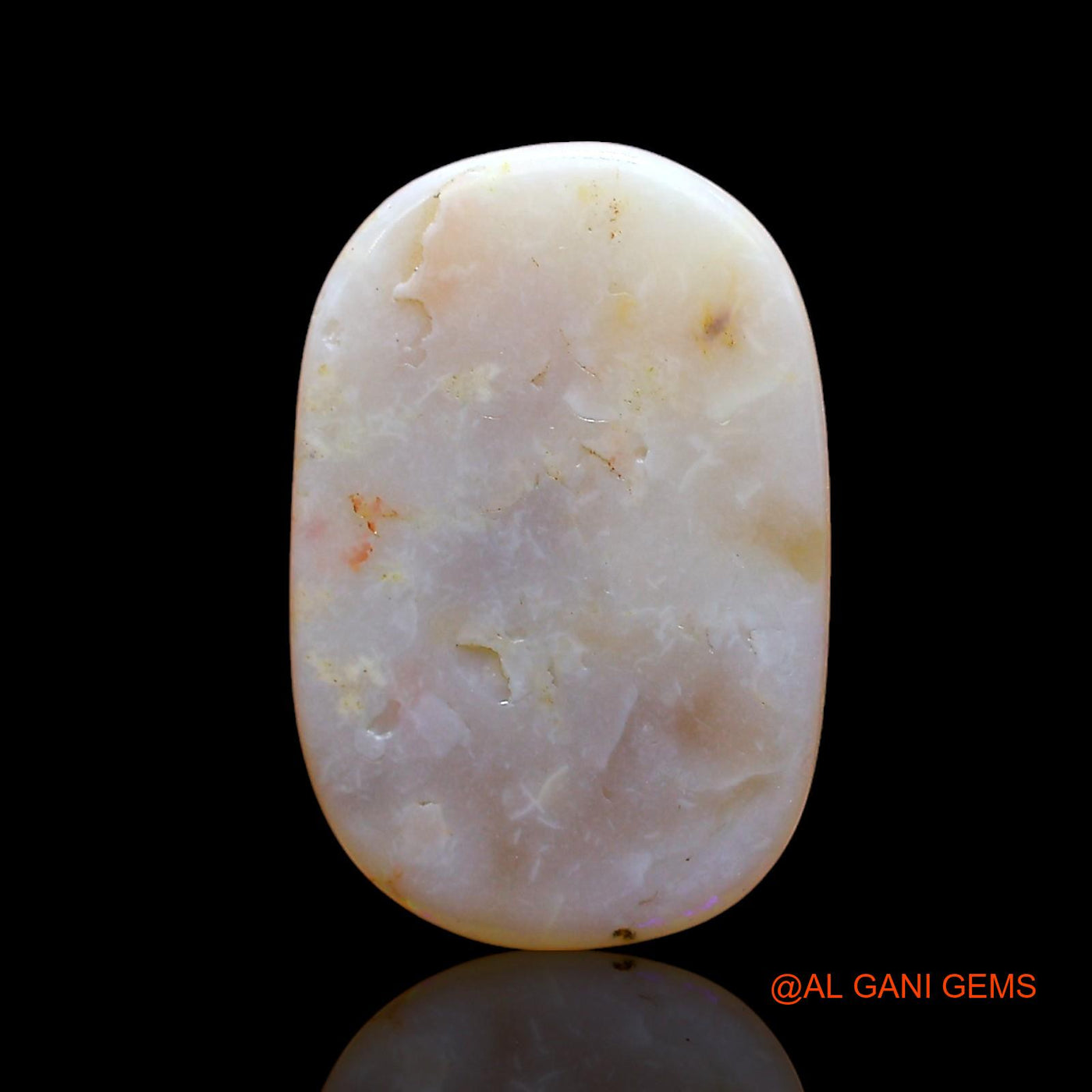 Natural Fire Opal Gemstone 2.00 Cts Loose Oval Cabochon From Australia 15x10x2 mm AE-136