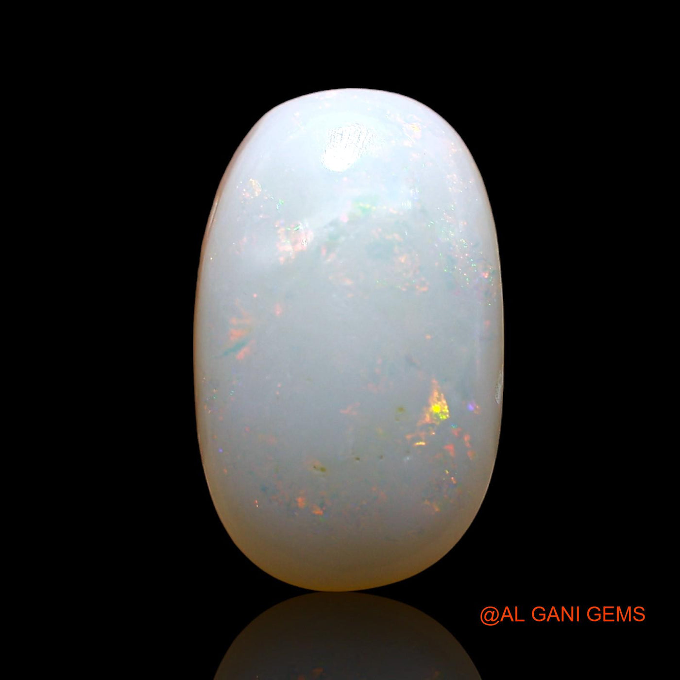 4.00 Cts Unheated Australian Fire Opal Loose Gemstone Oval Cabochon Natural 14x9x5 mm AE-137