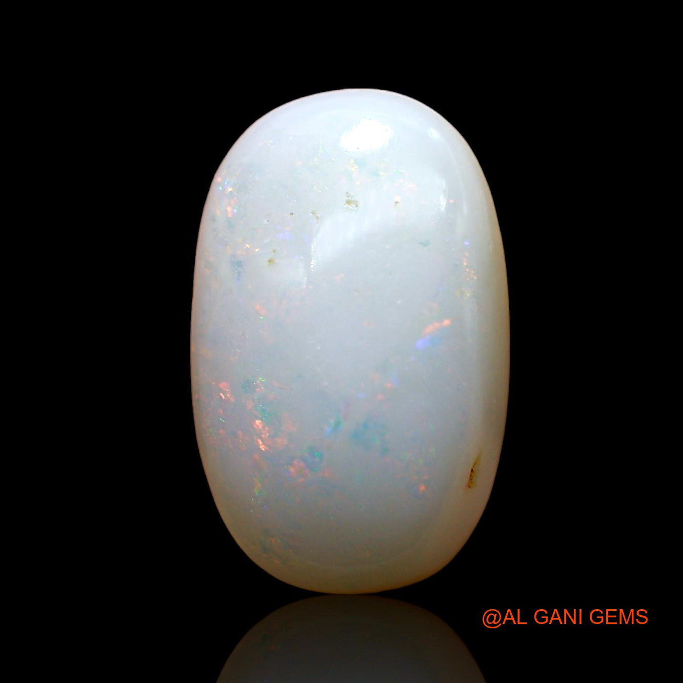 4.00 Cts Unheated Australian Fire Opal Loose Gemstone Oval Cabochon Natural 14x9x5 mm AE-137