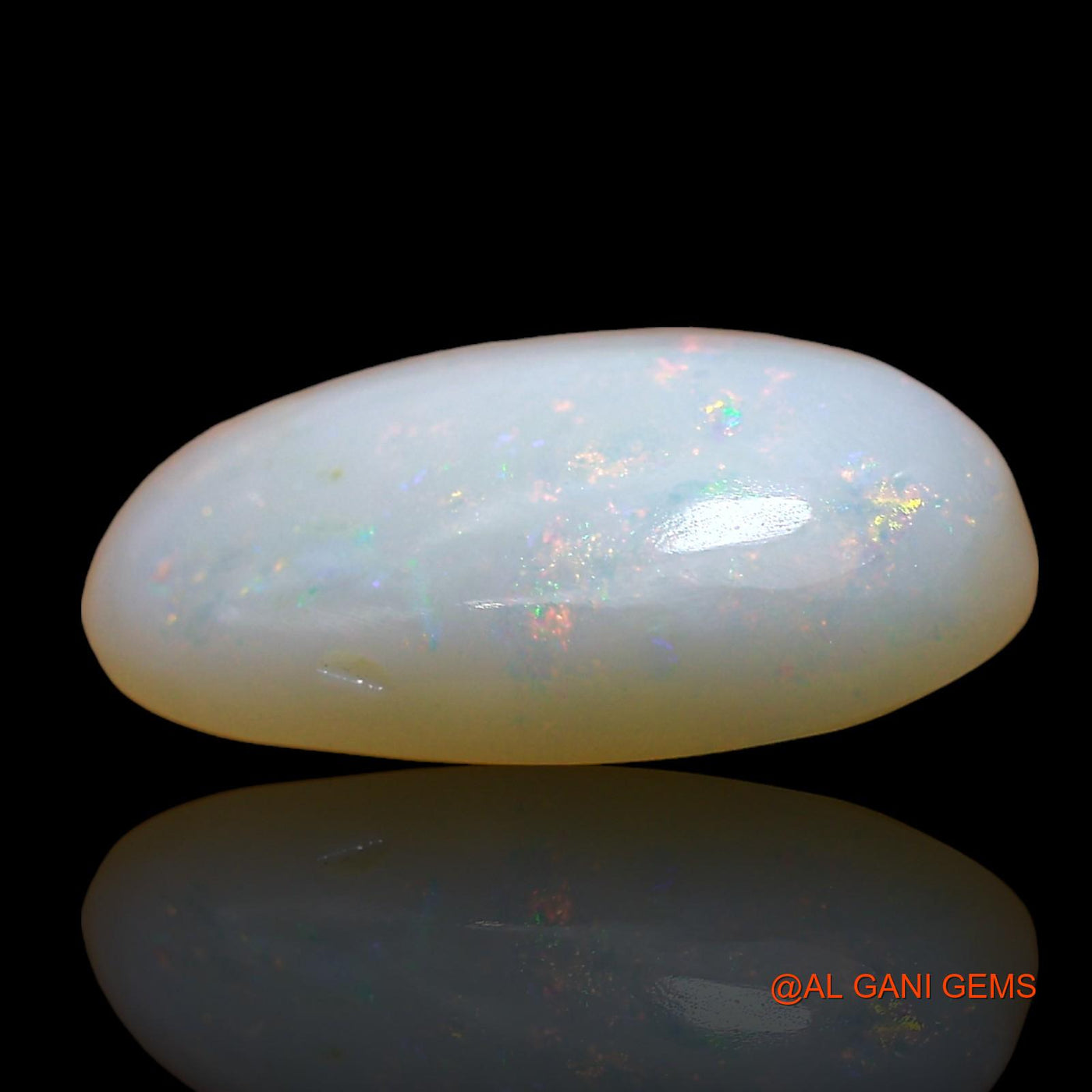 4.00 Cts Unheated Australian Fire Opal Loose Gemstone Oval Cabochon Natural 14x9x5 mm AE-137