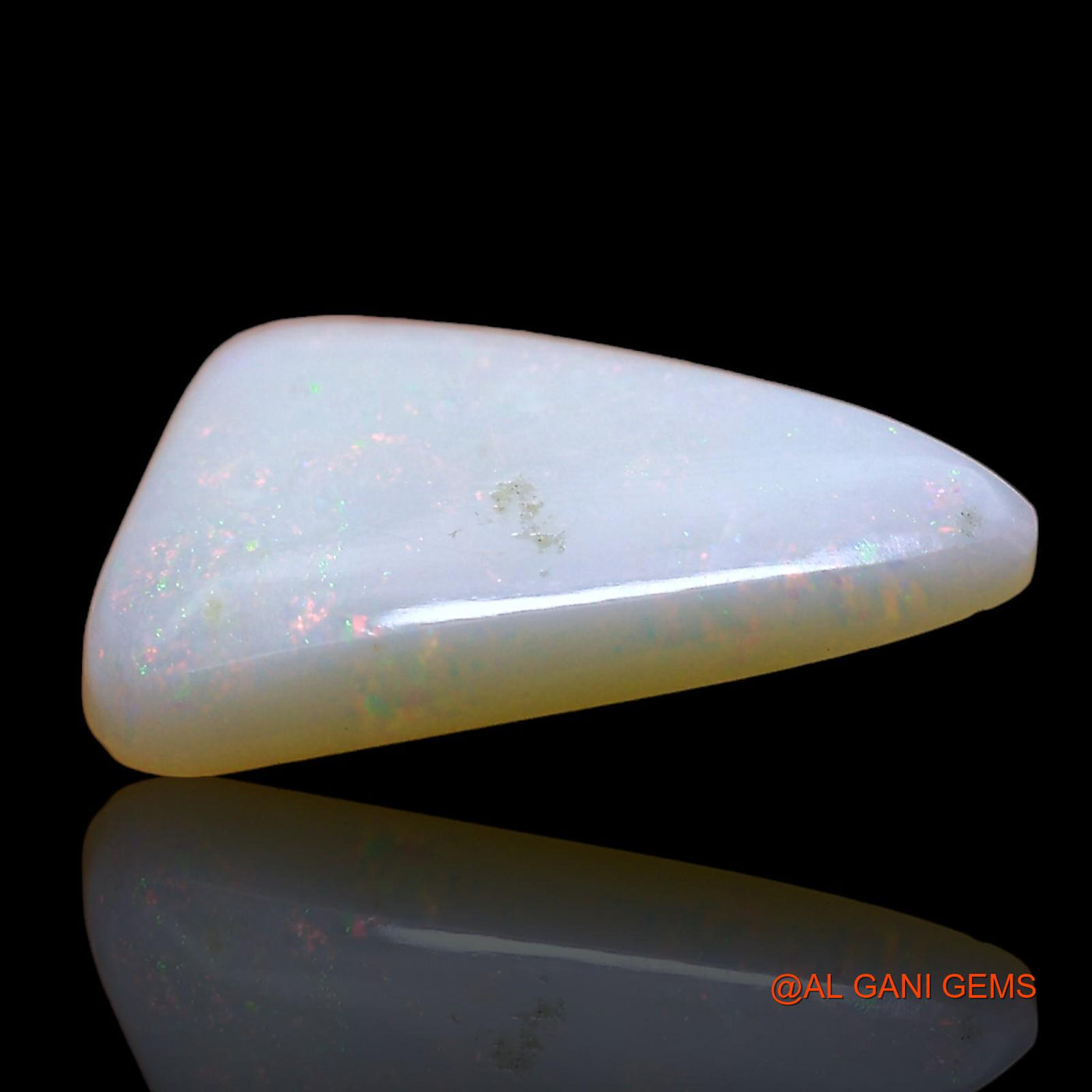 2.00 Cts Natural Australian Fire Opal Loose Gemstone Trillion Cabochon 14x9x3 mm AE-138