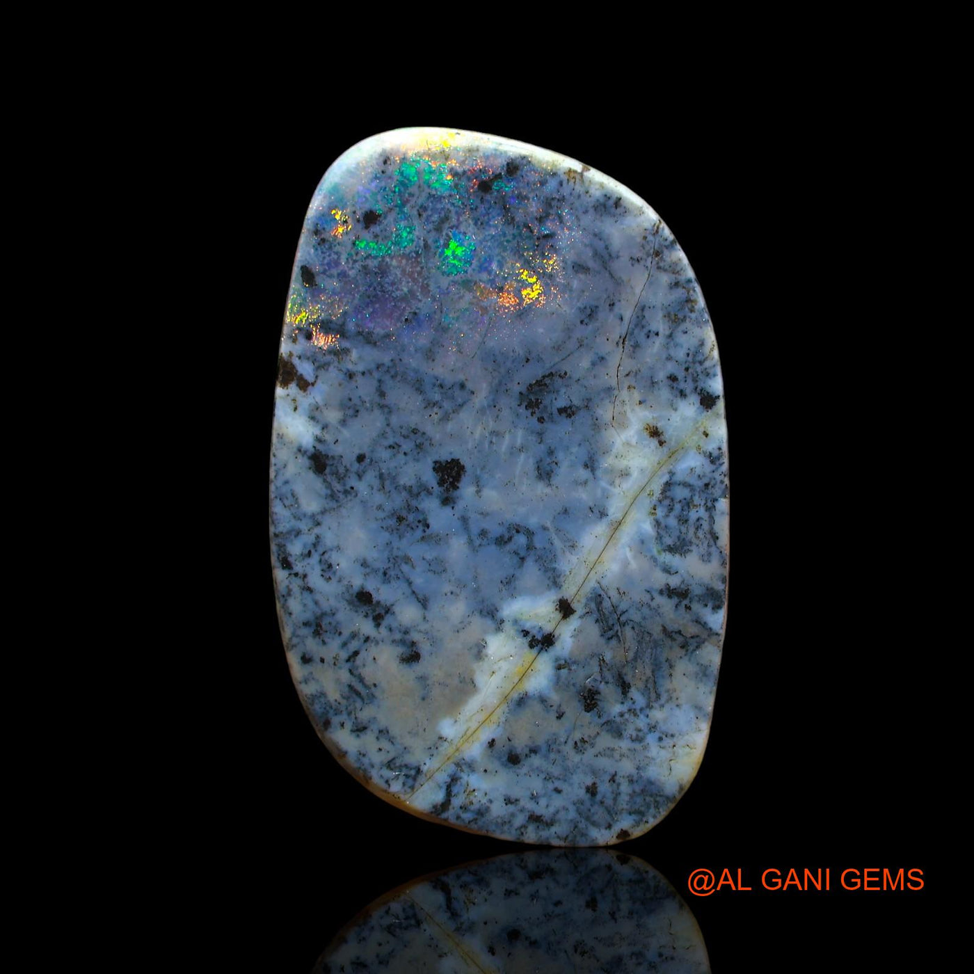 Natural Untreated Fire Opal Loose Gemstone Fancy Cabochon From Australia 9.00 Cts 22x14x3 mm AE-13