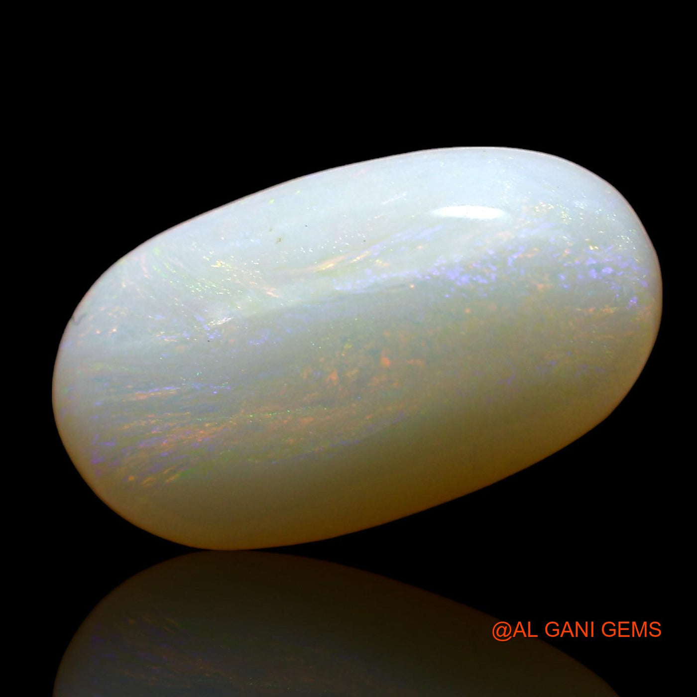 4.00 Cts Natural Australian Fire Opal Oval Cabochon Loose Gemstone For Jewelry 15x8x5 mm AE-142