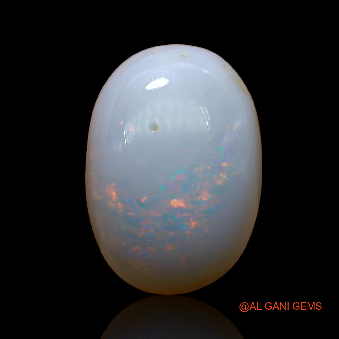 4.00 Cts Natural Australian Fire Opal Loose Gemstone Oval Cabochon 14x9x5 mm AE-143