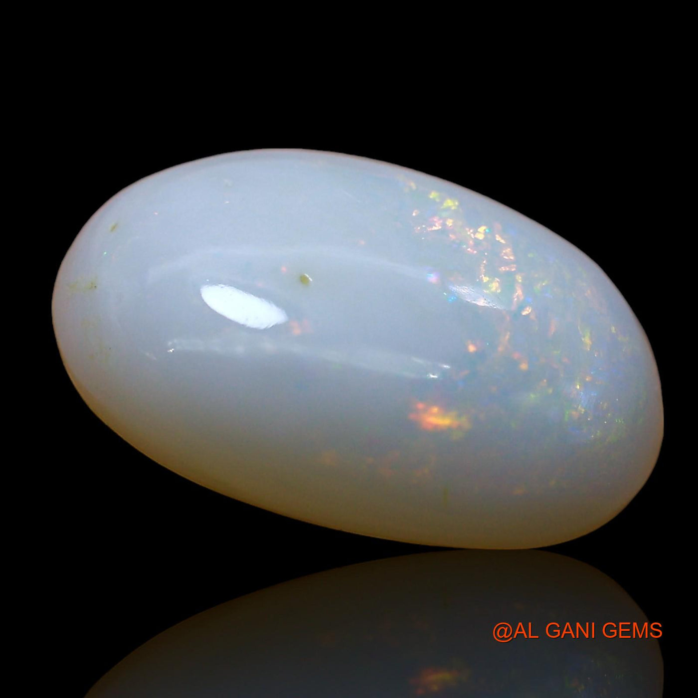 4.00 Cts Natural Australian Fire Opal Loose Gemstone Oval Cabochon 14x9x5 mm AE-143