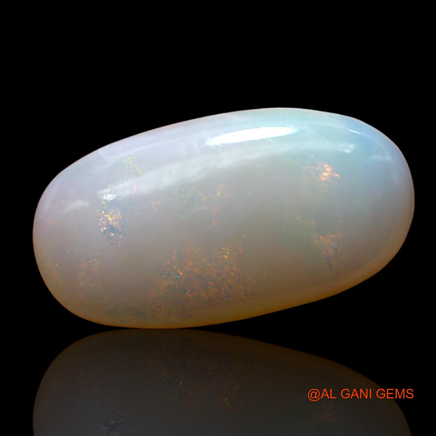 Natural Fire Opal Gemstone 2.00 Cts Loose Oval Cabochon From Australia 15x8x3 mm AE-144