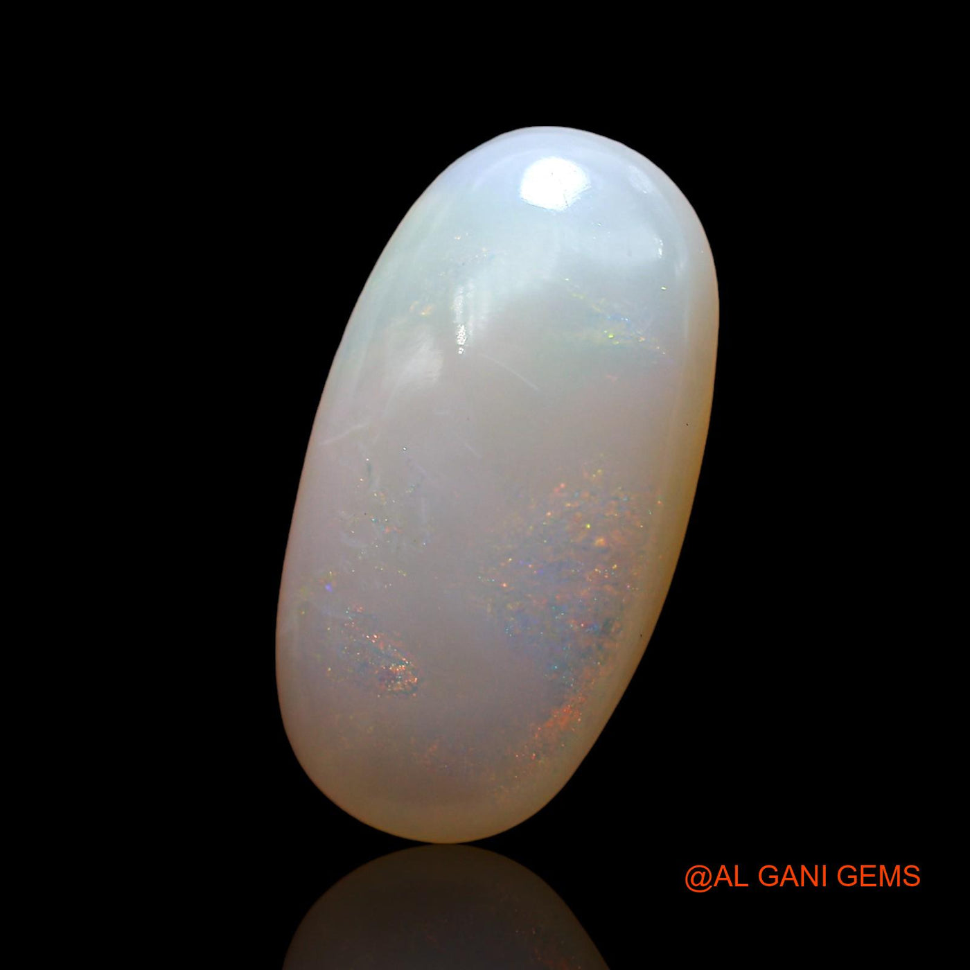 Natural Fire Opal Gemstone 2.00 Cts Loose Oval Cabochon From Australia 15x8x3 mm AE-144