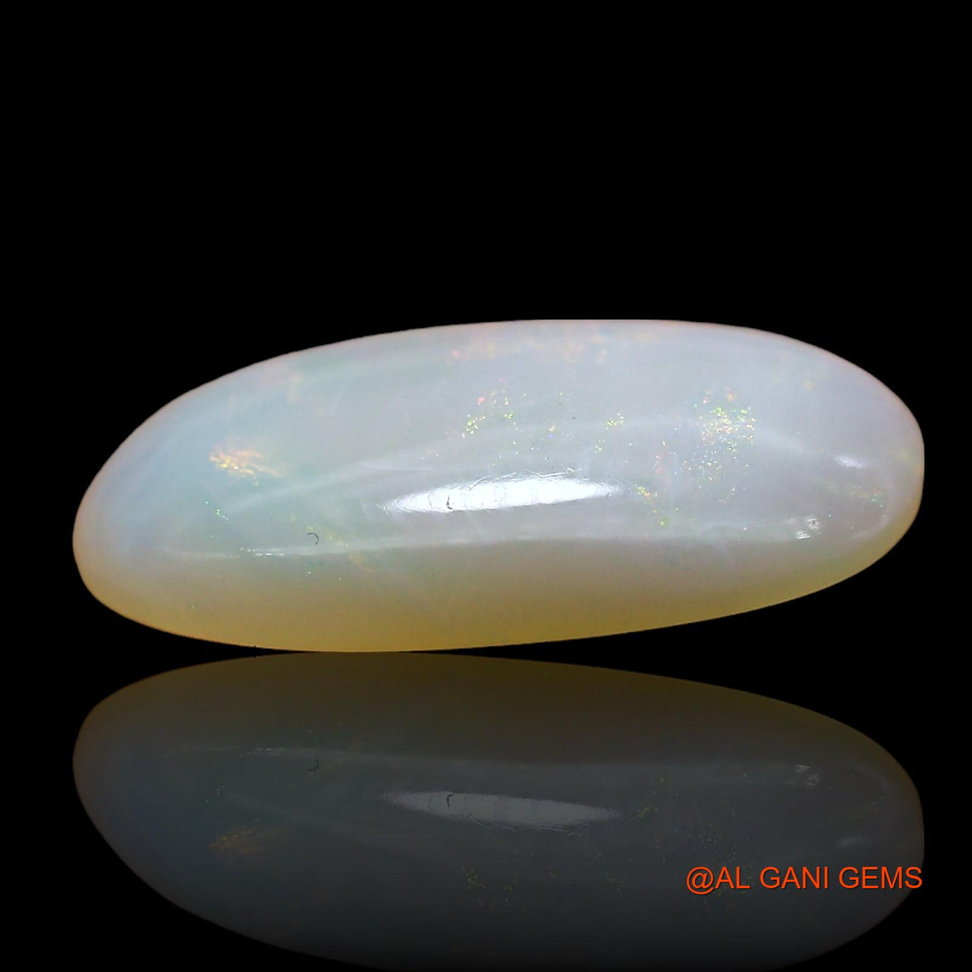 Natural Fire Opal Gemstone 2.00 Cts Loose Oval Cabochon From Australia 15x8x3 mm AE-144