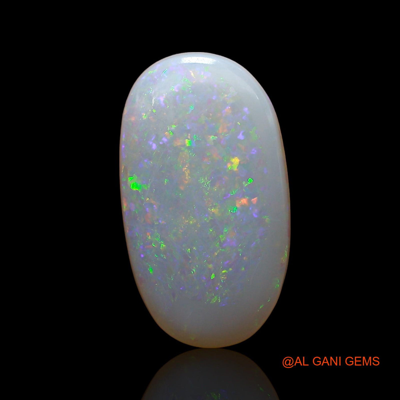 Natural Fire Opal Gemstone 2.00 Cts Loose Oval Cabochon From Australia 15x8x2 mm AE-146