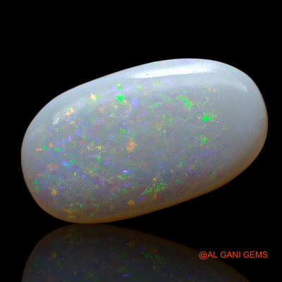 Natural Fire Opal Gemstone 2.00 Cts Loose Oval Cabochon From Australia 15x8x2 mm AE-146