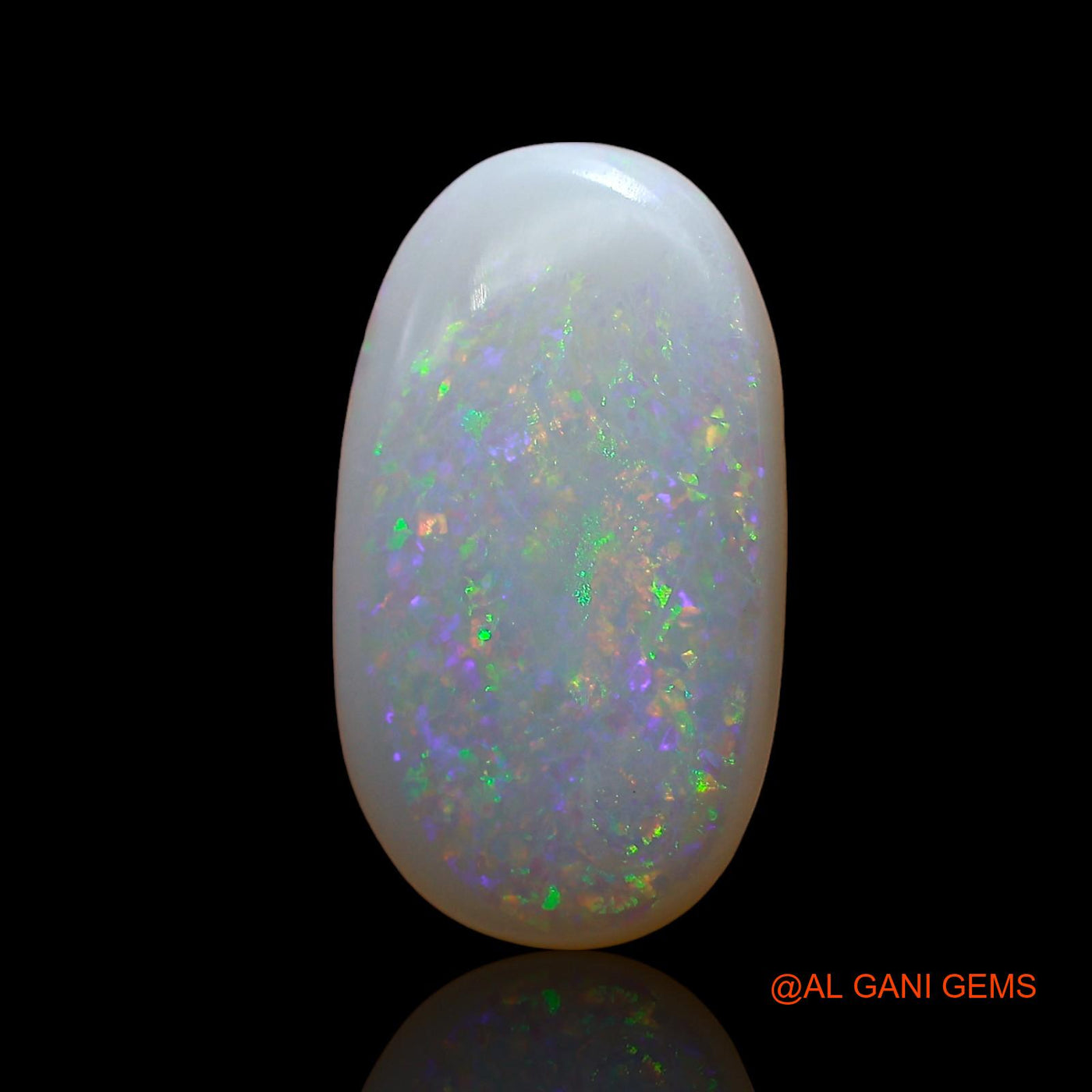 Natural Fire Opal Gemstone 2.00 Cts Loose Oval Cabochon From Australia 15x8x2 mm AE-146