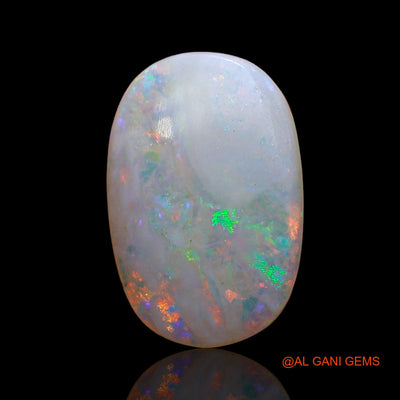 Natural Fire Opal Gemstone 2.00 Cts Loose Oval Cabochon From Australia 14x9x2 mm AE-148