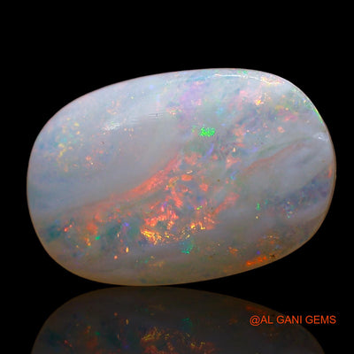 Natural Fire Opal Gemstone 2.00 Cts Loose Oval Cabochon From Australia 14x9x2 mm AE-148