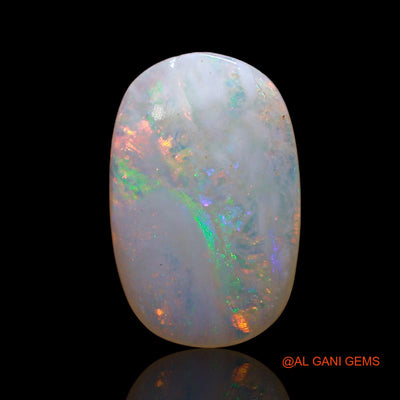 Natural Fire Opal Gemstone 2.00 Cts Loose Oval Cabochon From Australia 14x9x2 mm AE-148