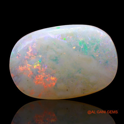 Natural Fire Opal Gemstone 2.00 Cts Loose Oval Cabochon From Australia 14x9x2 mm AE-148