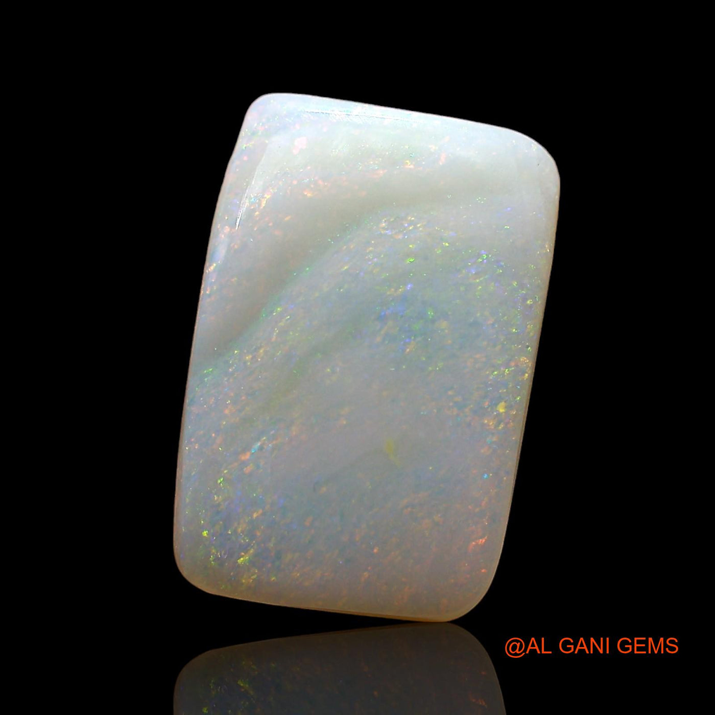 3.00 Cts Natural Australian Fire Opal Square Cabochon Loose Gemstone For Jewelry 13x8x3 mm AE-152