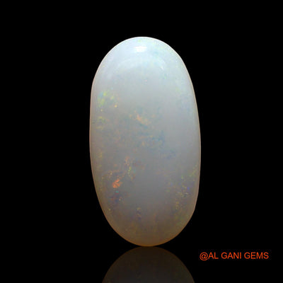 Natural Untreated Fire Opal Loose Gemstone Oval Cabochon From Australia 3.00 Cts 15x8x4 mm AE-153