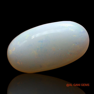 Natural Untreated Fire Opal Loose Gemstone Oval Cabochon From Australia 3.00 Cts 15x8x4 mm AE-153
