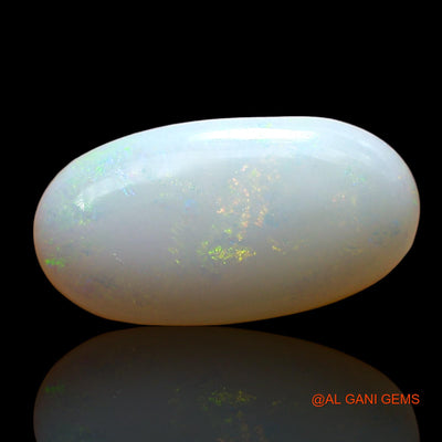 Natural Untreated Fire Opal Loose Gemstone Oval Cabochon From Australia 3.00 Cts 15x8x4 mm AE-153
