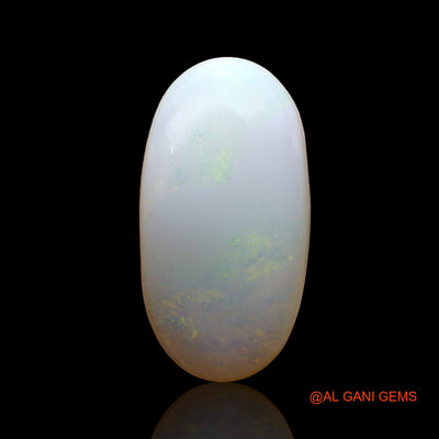 Natural Untreated Fire Opal Loose Gemstone Oval Cabochon From Australia 3.00 Cts 15x8x4 mm AE-153