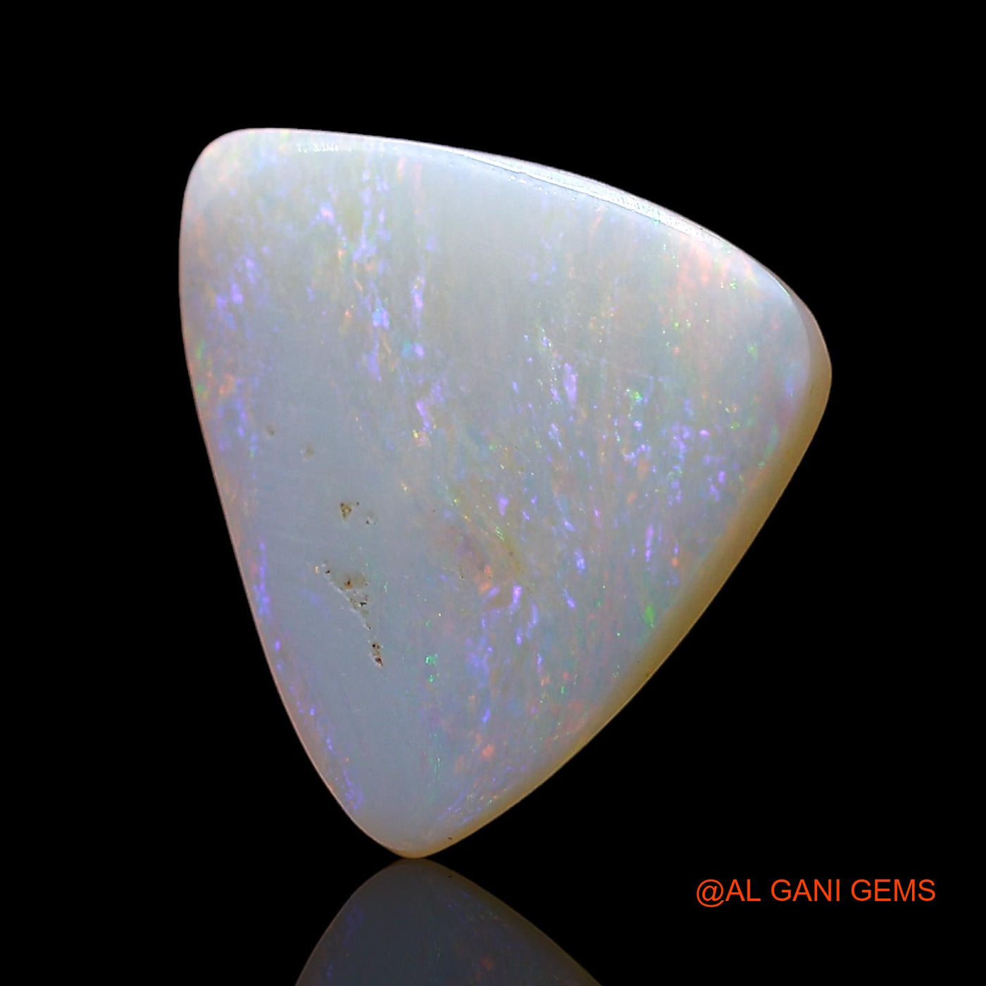 2.00 Cts Unheated Australian Fire Opal Loose Gemstone Trillion Cabochon Natural 13x10x2 mm AE-157