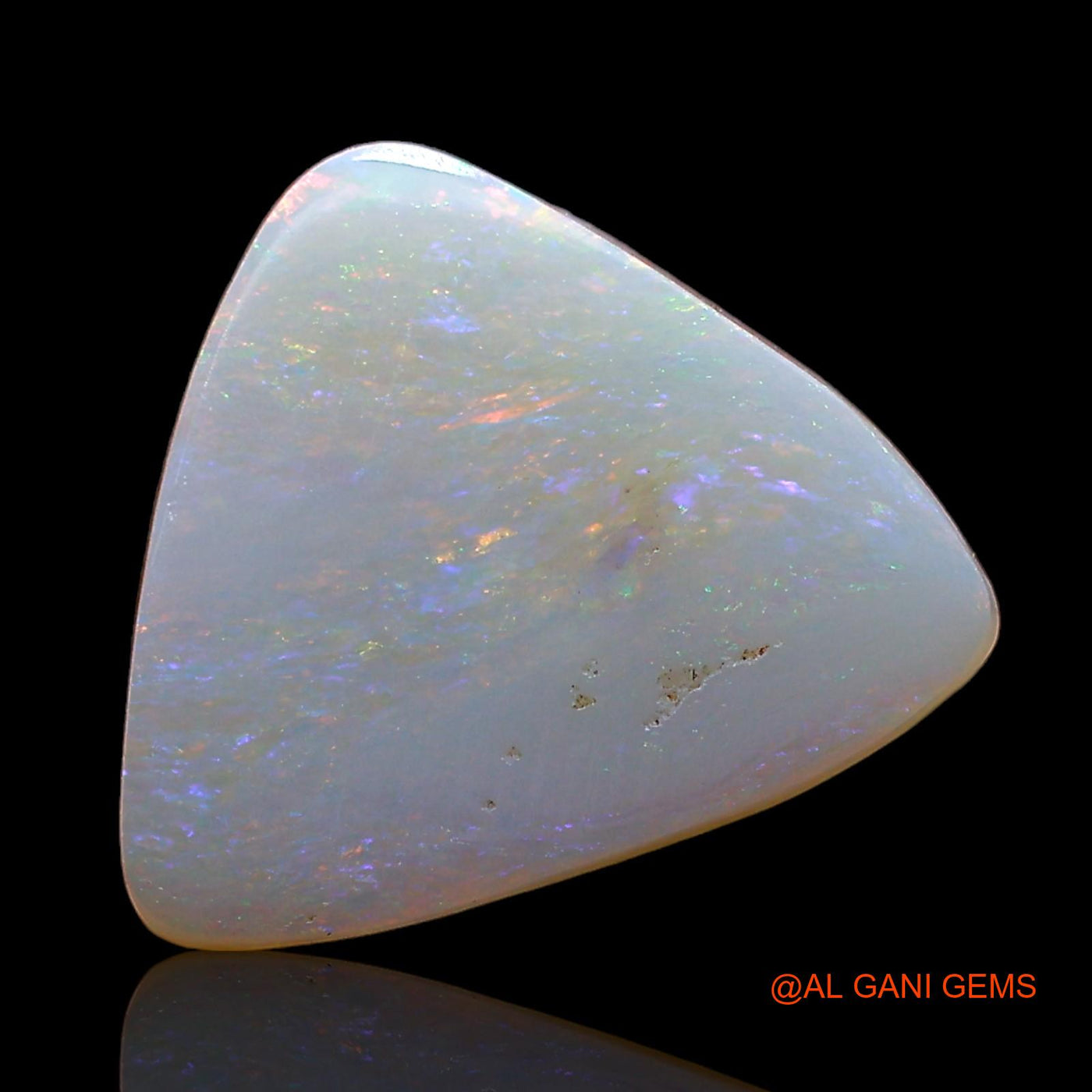 2.00 Cts Unheated Australian Fire Opal Loose Gemstone Trillion Cabochon Natural 13x10x2 mm AE-157