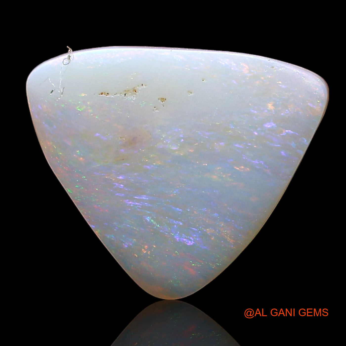 2.00 Cts Unheated Australian Fire Opal Loose Gemstone Trillion Cabochon Natural 13x10x2 mm AE-157